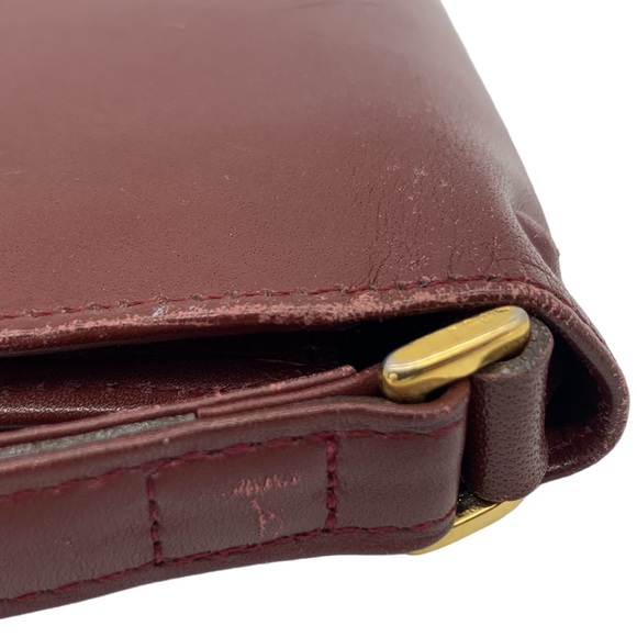 Cartier Must de Cartier Clutch Leather Bag in Burgundy - Picture 15 of 16